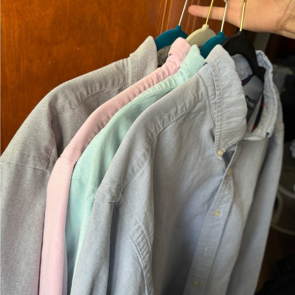 Men’s Polo shirts, package of four, grey, blue, pink, mint green - Picture 5 of 5